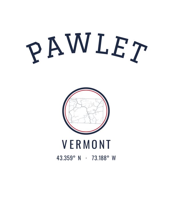 Pawlet Hometown Ornament artwork detail