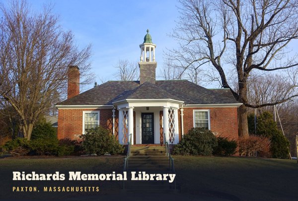 Paxton Richards Memorial Library Postcard artwork detail
