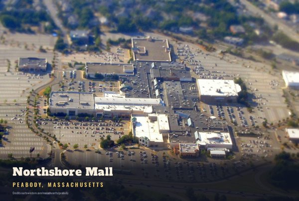 Peabody Northshore Mall Postcard artwork detail