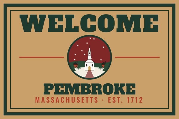 Pembroke Welcome Doormat artwork detail