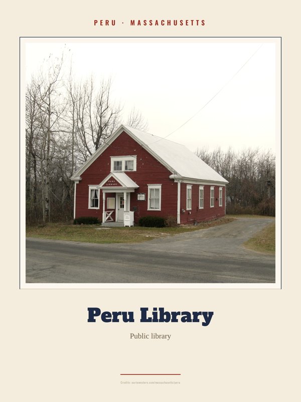 Peru Peru Library Landmark Print artwork detail