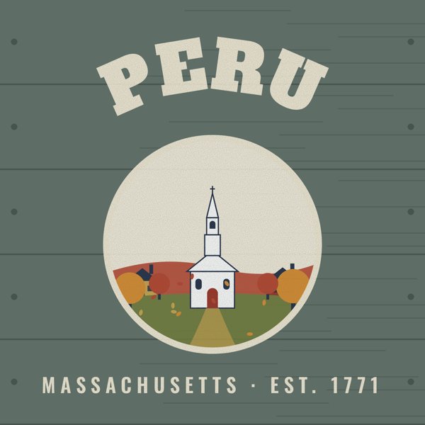 Peru Hometown Wood Sign artwork detail