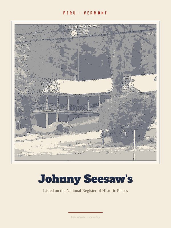 Peru Johnny Seesaw's Landmark Print artwork detail