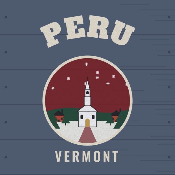 Peru Hometown Wood Sign artwork detail