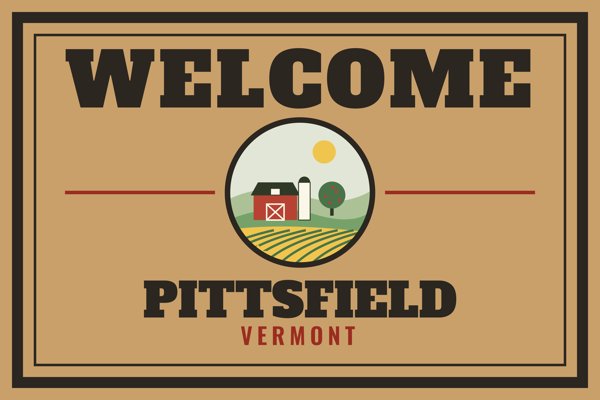 Pittsfield Welcome Doormat artwork detail