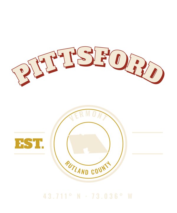 Pittsford Varsity Crewneck artwork detail