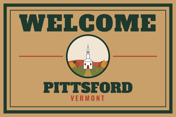 Pittsford Welcome Doormat artwork detail