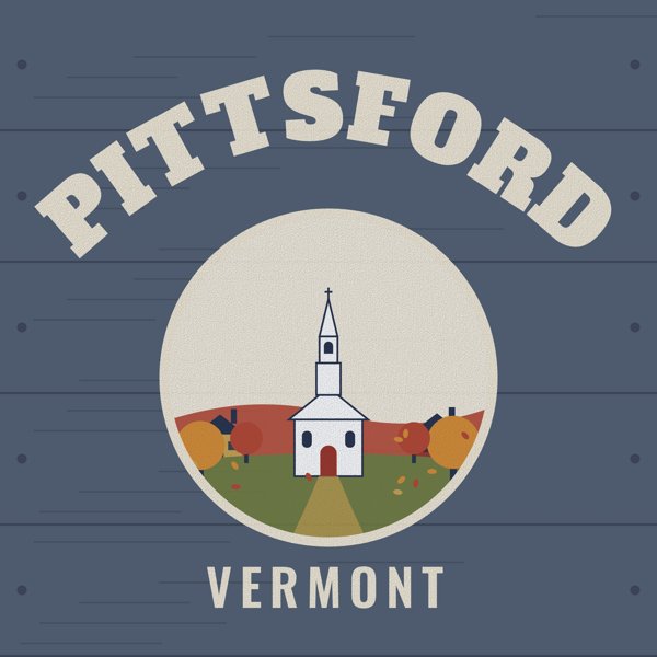 Pittsford Hometown Wood Sign artwork detail