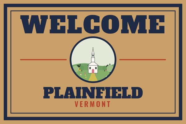 Plainfield Welcome Doormat artwork detail