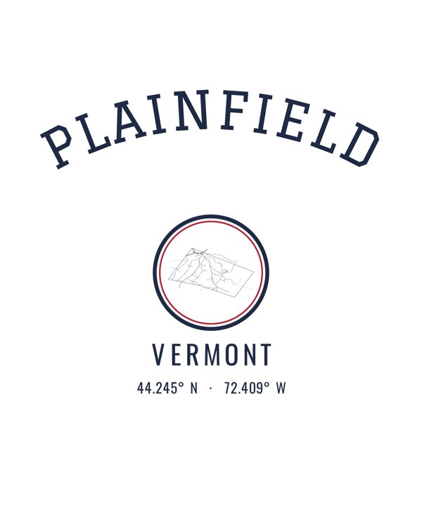 Plainfield Est. Tumbler artwork detail