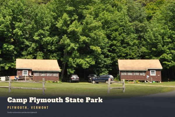 Plymouth Camp Plymouth State Park Postcard artwork detail