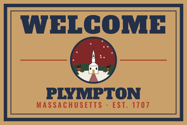 Plympton Welcome Doormat artwork detail