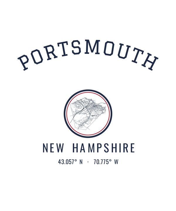 Portsmouth Est. Tumbler artwork detail