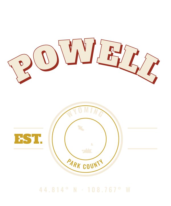 Powell Est. Tee artwork detail