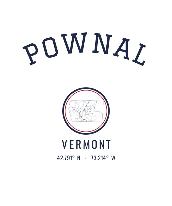 Pownal Est. Tumbler artwork detail