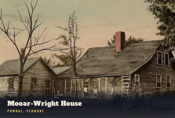 Pownal Mooar-Wright House Postcard artwork detail