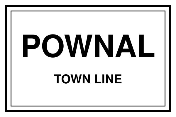 Pownal Cork Coaster artwork detail