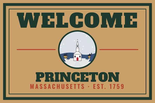 Princeton Welcome Doormat artwork detail