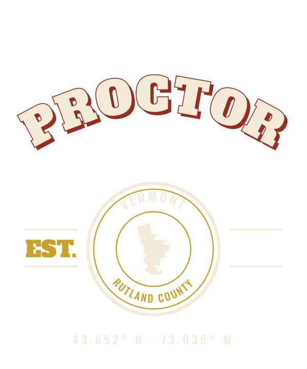 Proctor Est. Tee artwork detail