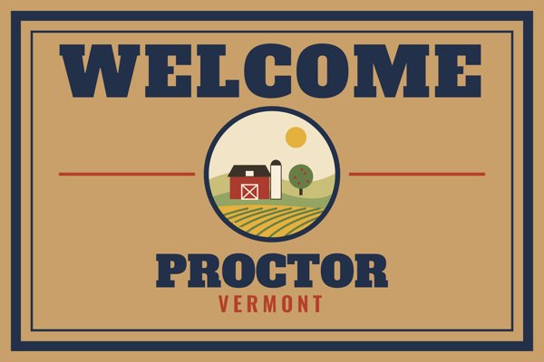 Proctor Welcome Doormat artwork detail