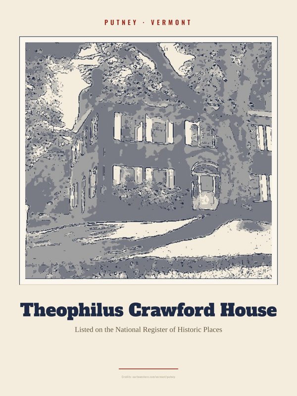 Putney Theophilus Crawford House Landmark Print artwork detail