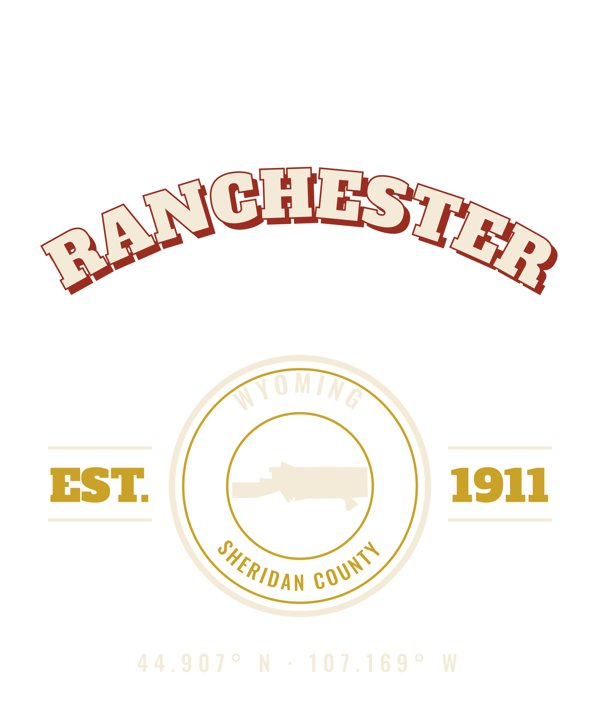 Ranchester Est. Tee artwork detail