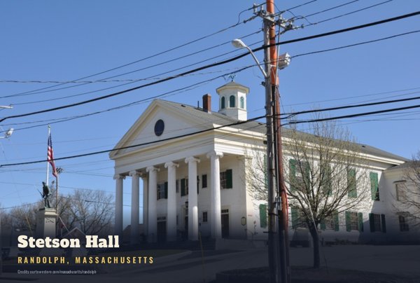 Randolph Stetson Hall Postcard artwork detail