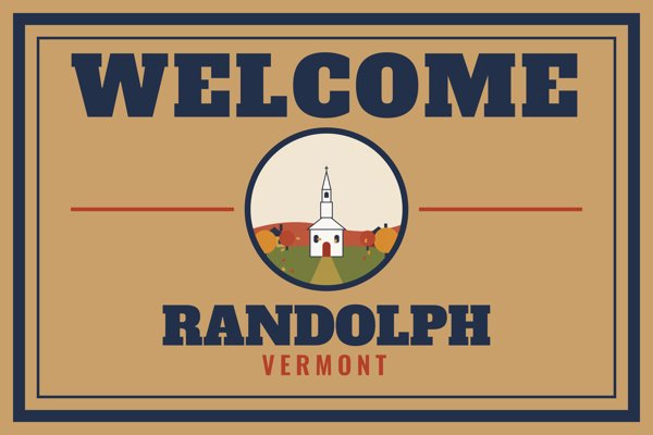 Randolph Welcome Doormat artwork detail