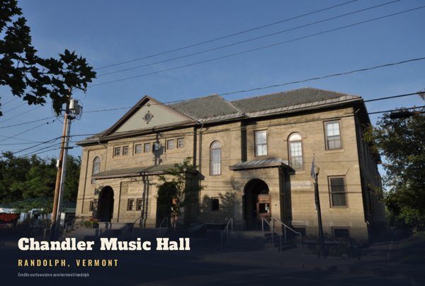Randolph Chandler Music Hall Postcard artwork detail