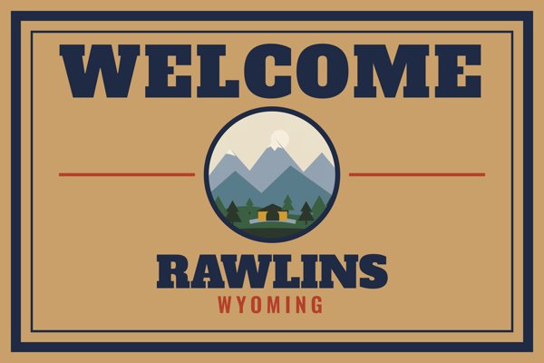 Rawlins Welcome Doormat artwork detail