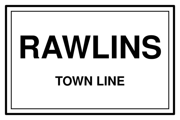 Rawlins Town Line Mug artwork detail