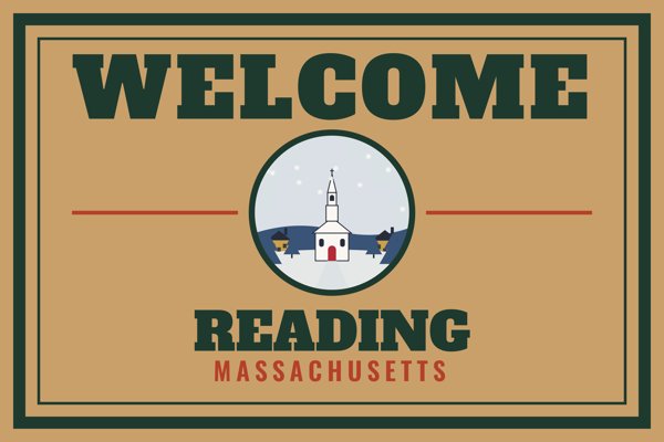 Reading Welcome Doormat artwork detail