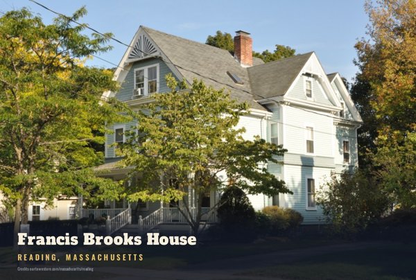 Reading Francis Brooks House Postcard artwork detail