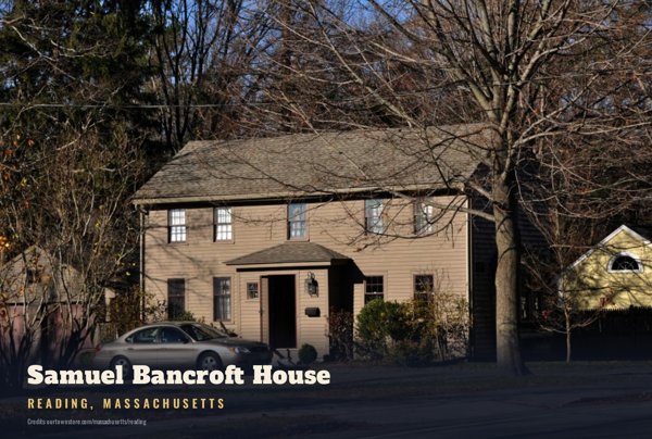 Reading Samuel Bancroft House Postcard artwork detail
