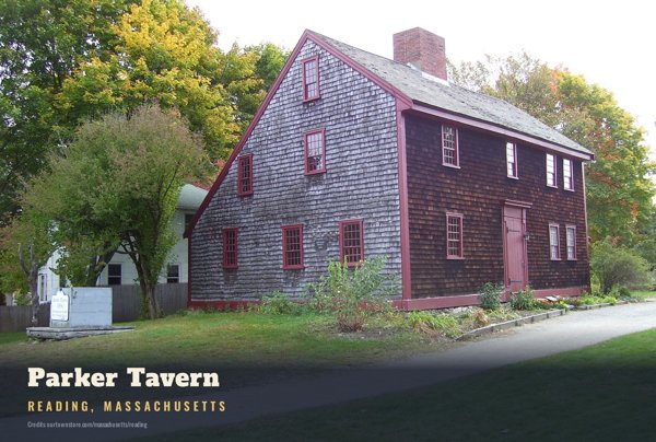 Reading Parker Tavern Postcard artwork detail