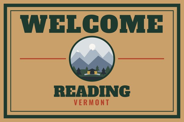 Reading Welcome Doormat artwork detail