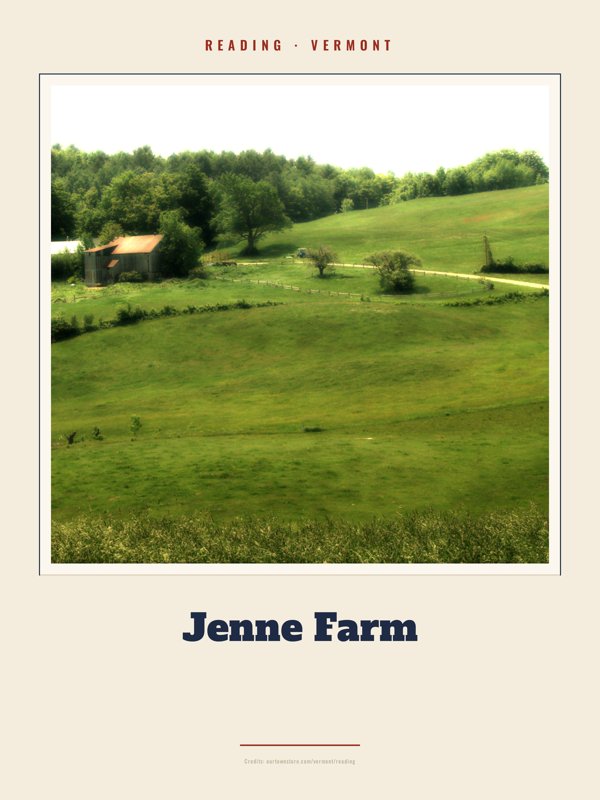 Reading Jenne Farm Landmark Print artwork detail
