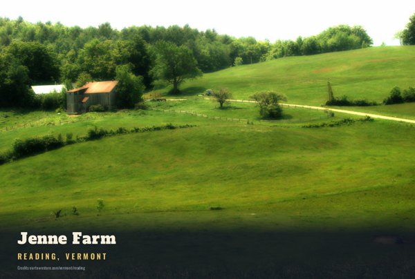Reading Jenne Farm Postcard artwork detail