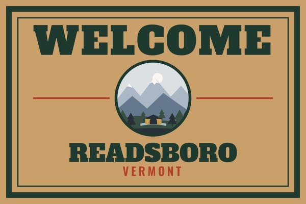 Readsboro Welcome Doormat artwork detail
