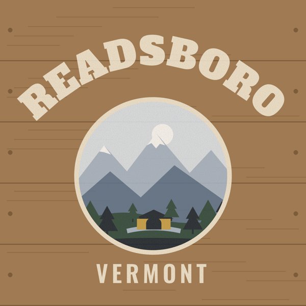 Readsboro Hometown Wood Sign artwork detail
