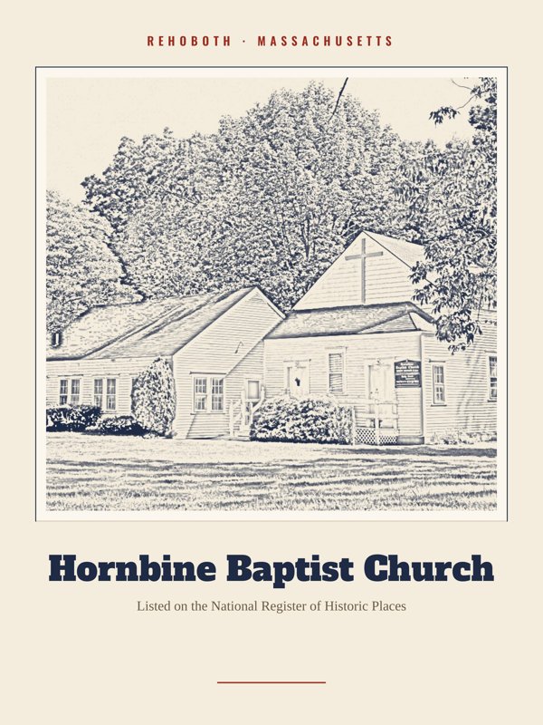 Rehoboth Hornbine Baptist Church Landmark Print artwork detail