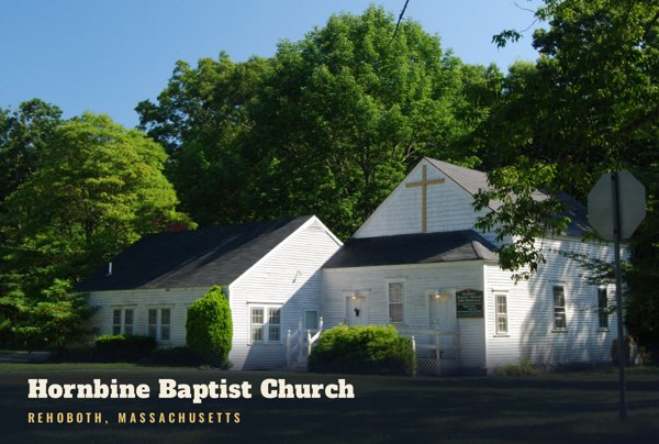 Rehoboth Hornbine Baptist Church Postcard artwork detail