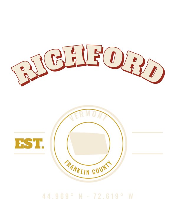 Richford Varsity Crewneck artwork detail