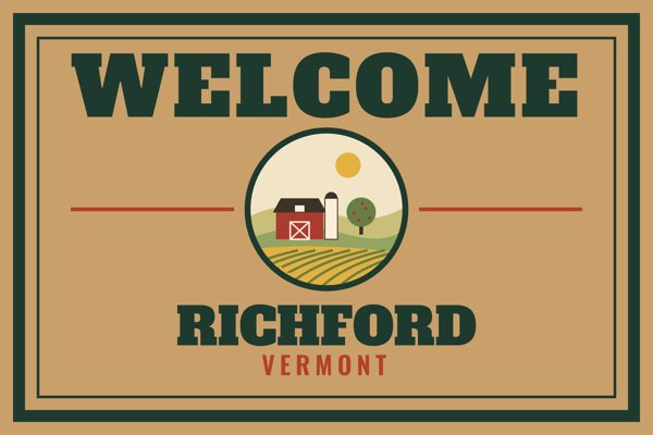 Richford Welcome Doormat artwork detail