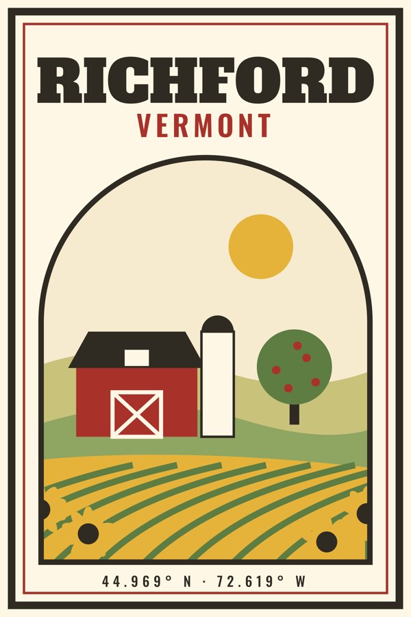 Richford Garden Flag artwork detail