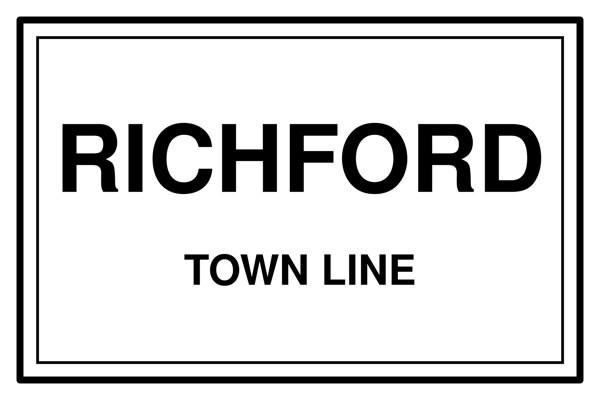 Richford Town Line Mug artwork detail