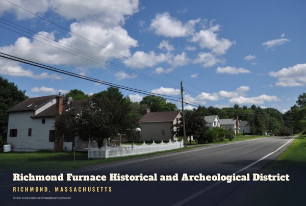 Richmond Richmond Furnace Historical and Archeological District Postcard artwork detail