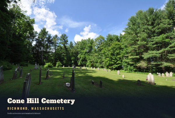 Richmond Cone Hill Cemetery Postcard artwork detail