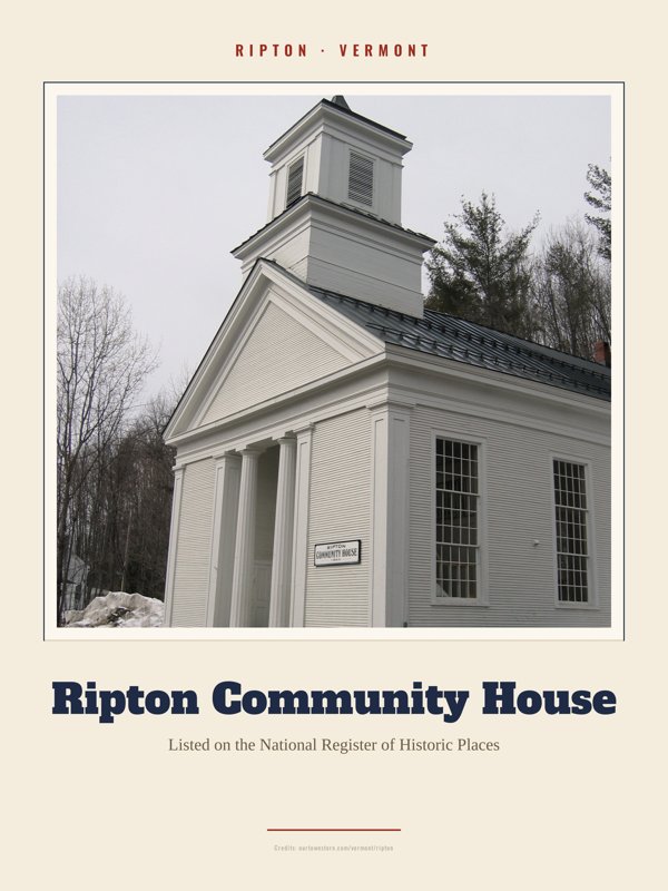Ripton Ripton Community House Landmark Print artwork detail
