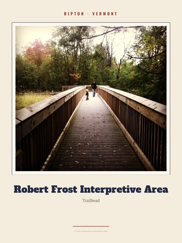 Ripton Robert Frost Interpretive Area Landmark Print artwork detail